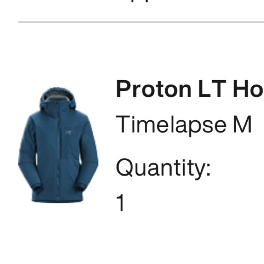Arc'teryx Proton LT Hooded Jacket - Timelapse Blue